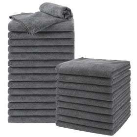 UNIMADE front pack of 24 grey towels showing quantity and value