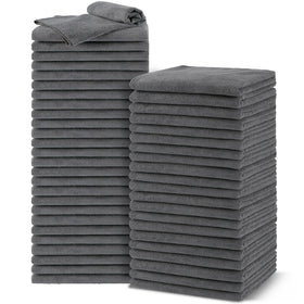 UNIMADE front-packaging showing 48 grey towels and value