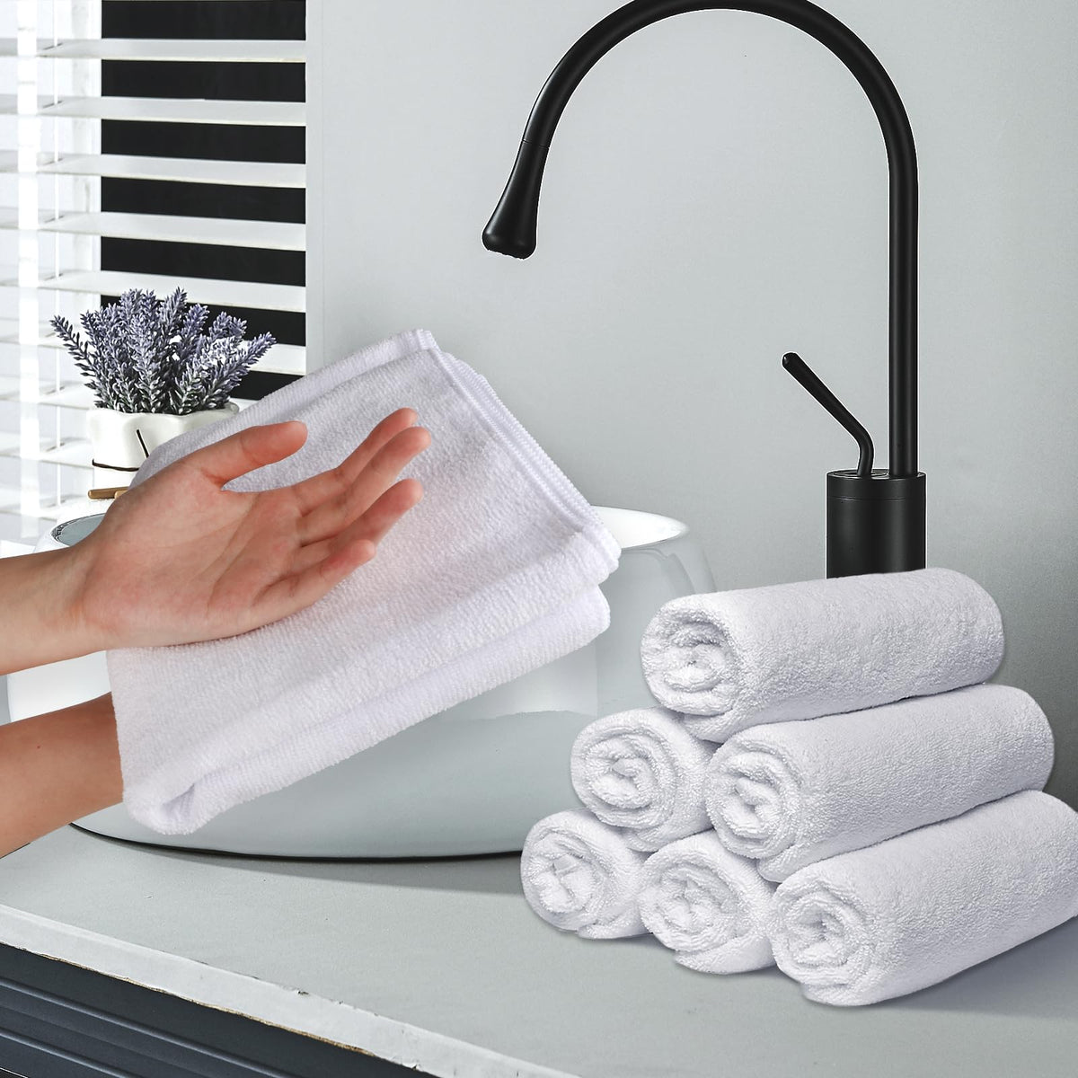 UNIMADE towel on salon chair in spa setting conveying professional use
