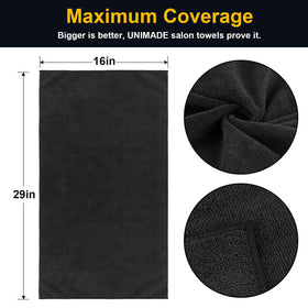 UNIMADE close-up microfiber texture highlighting fast absorbency and softness