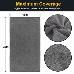 UNIMADE microfiber close-up showing soft texture and fast drying