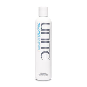 UNITE front packaging showing 7SECONDS bottle and measurable benefit of gentle cleansing