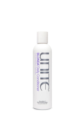 UNITE BLONDA front packaging showing bottle and label benefits