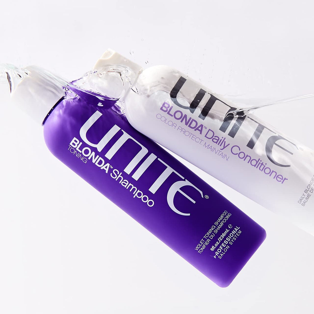 UNITE BLONDA creamy purple texture close-up demonstrating smooth hydration