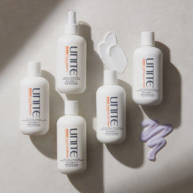 UNITE BOING label close-up showing formula notes and professional ingredients
