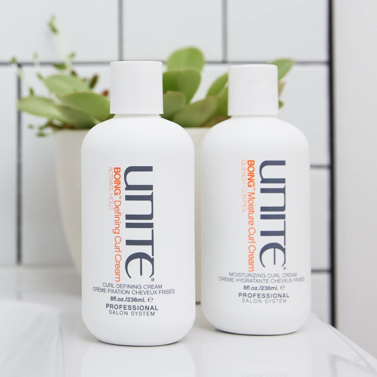 UNITE reshaped second-day curls demonstrating refreshed bounce