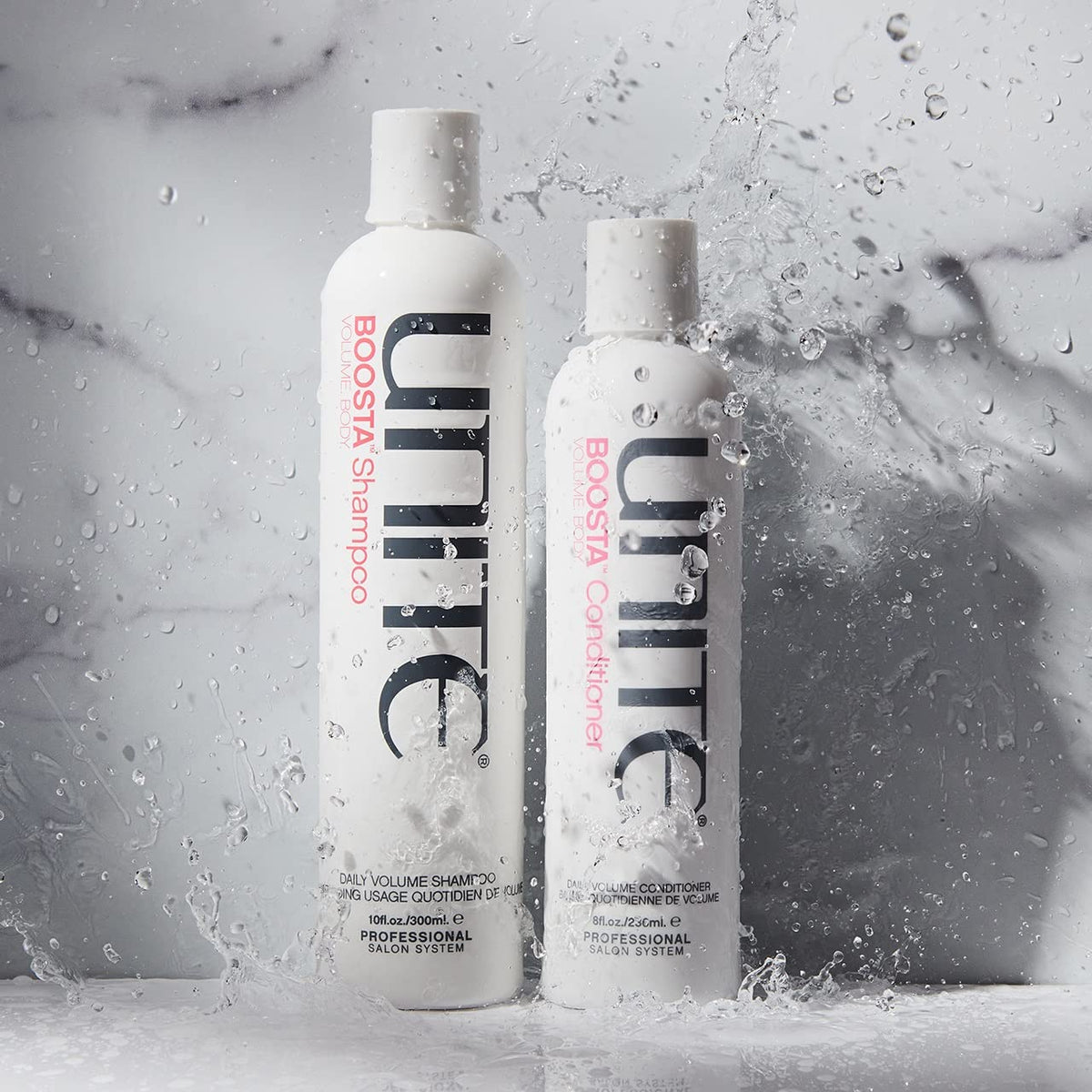 UNITE BOOSTA rich lather close-up demonstrating gentle yet effective cleansing