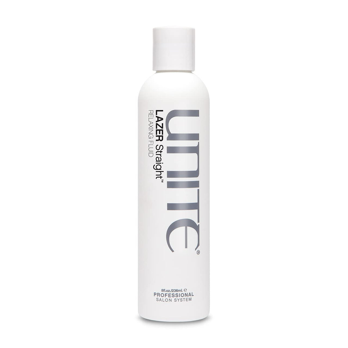 UNITE LAZER Straight front bottle view showing sleek packaging and clarity benefit