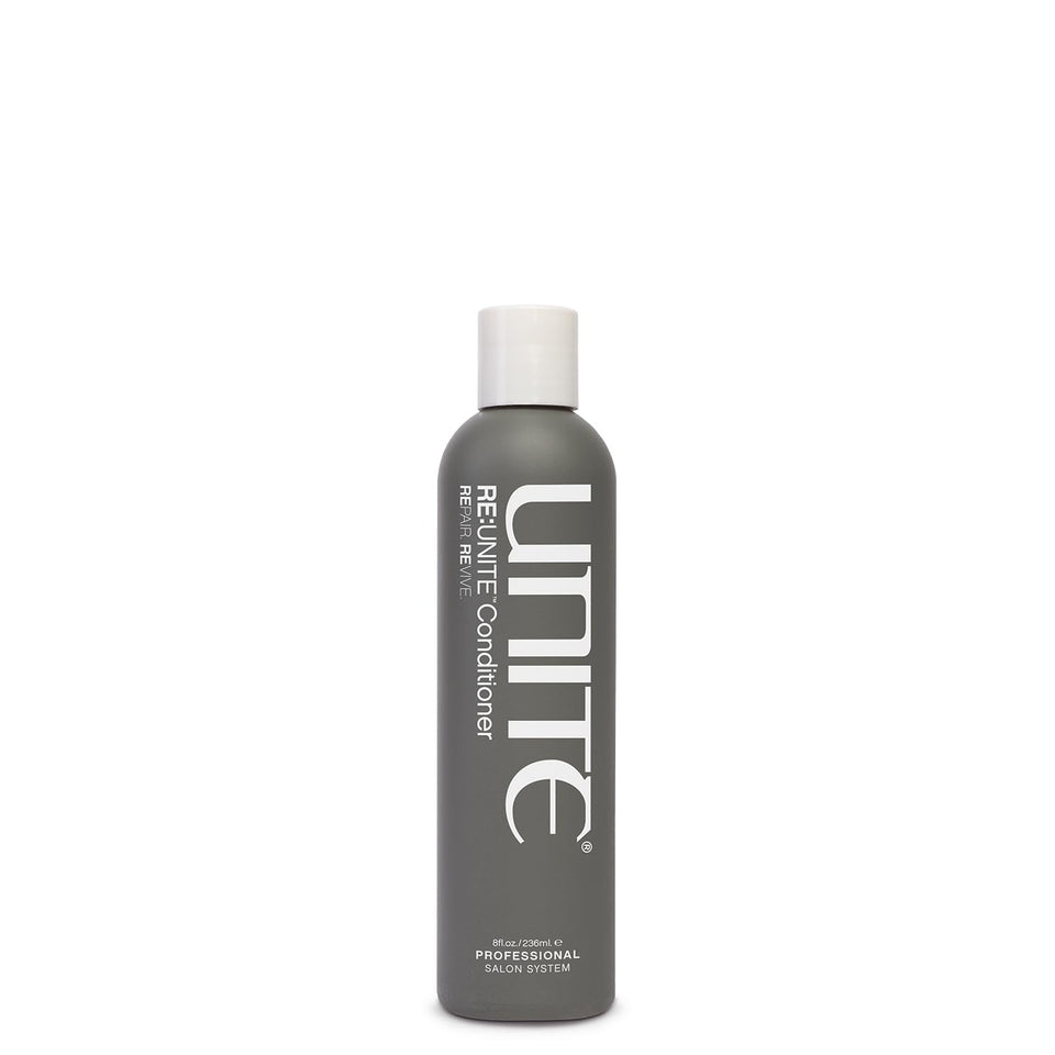 UNITE front packaging showing reparative conditioner and clear benefits