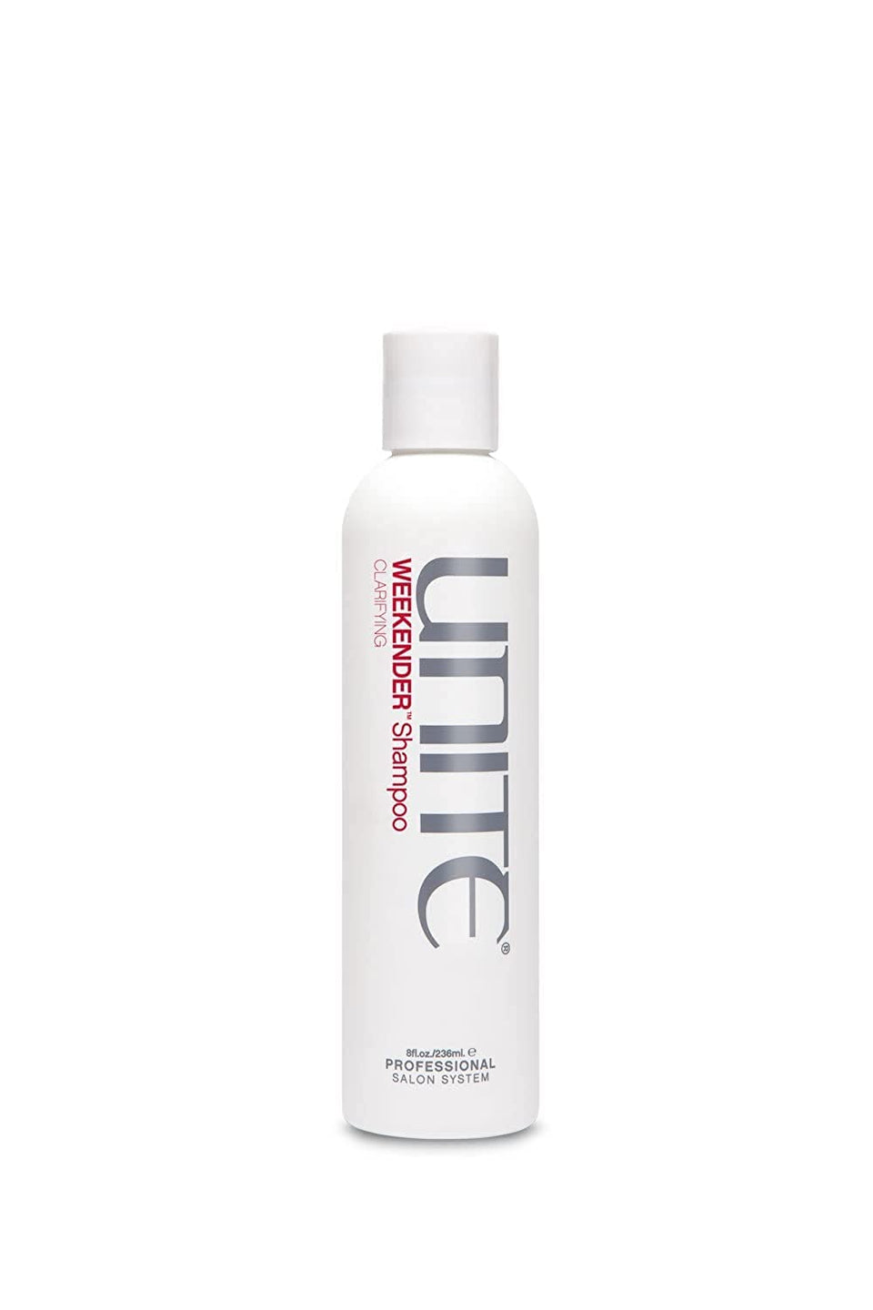 UNITE Hair WEEKENDER front bottle showing label and size for easy identification and shelf appeal