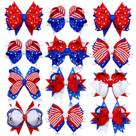 Unittype front packaging view showing twelve red white blue bows, perfect for coordinated looks