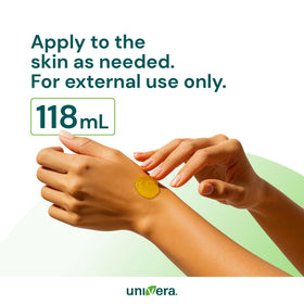 Univera product in bathroom setting suggesting daily routine hydration benefit
