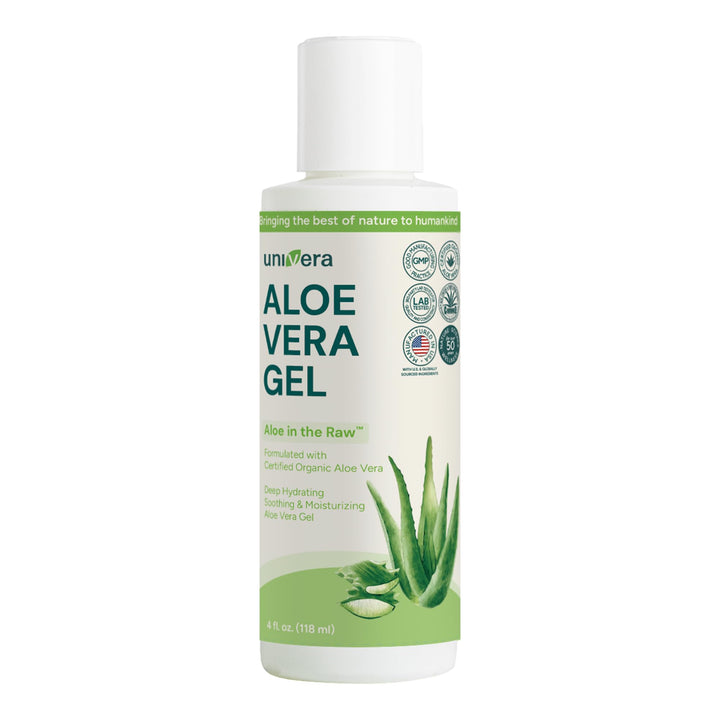 Univera front packaging showing 4 oz bottle and clean design for travel convenience