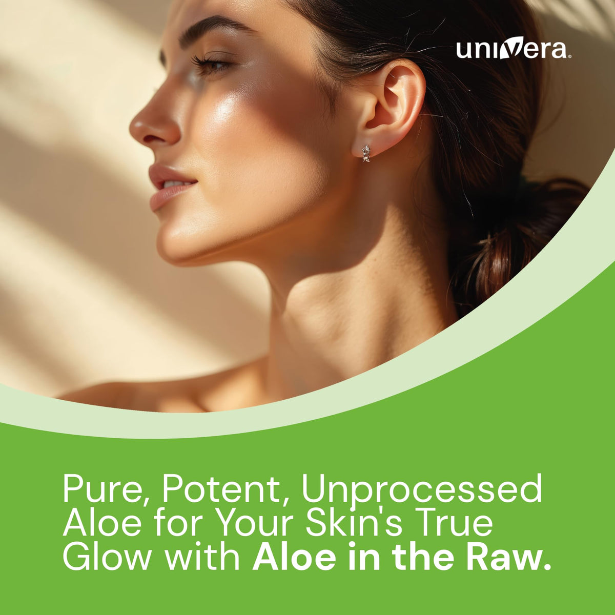 Univera gel on hand being smoothed onto skin for soothing and cooling relief
