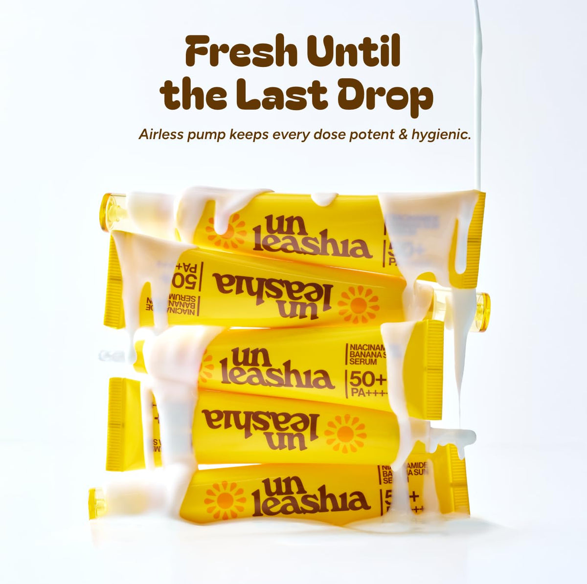 UNLEASHIA bottle in hand showing scale and portability benefit for on-the-go protection