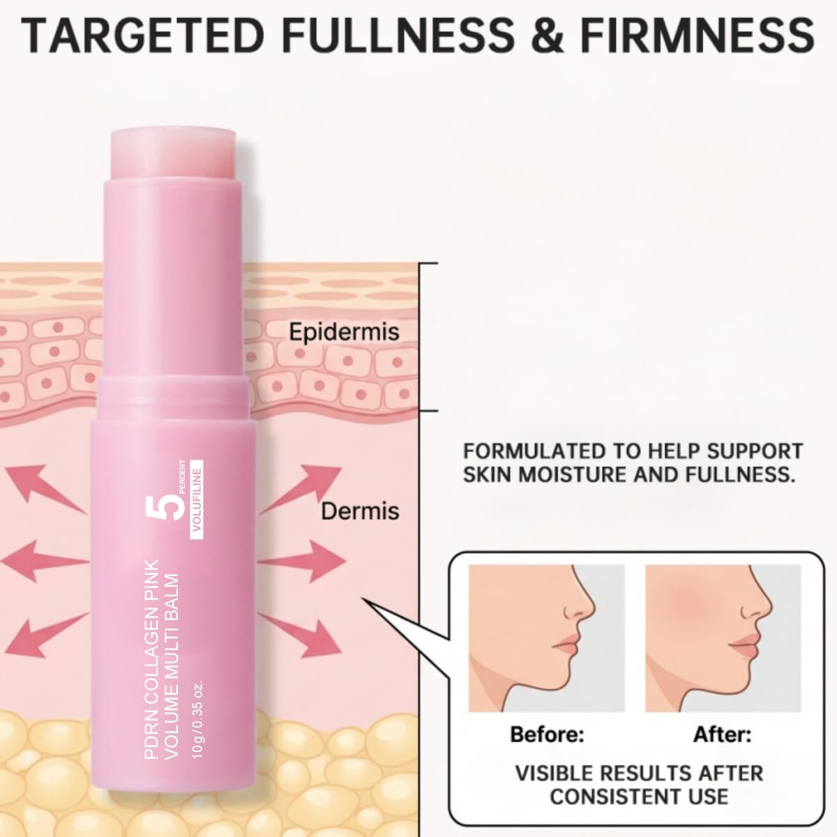 UNME SOULMA stick inside travel bag illustrating convenient touch-ups