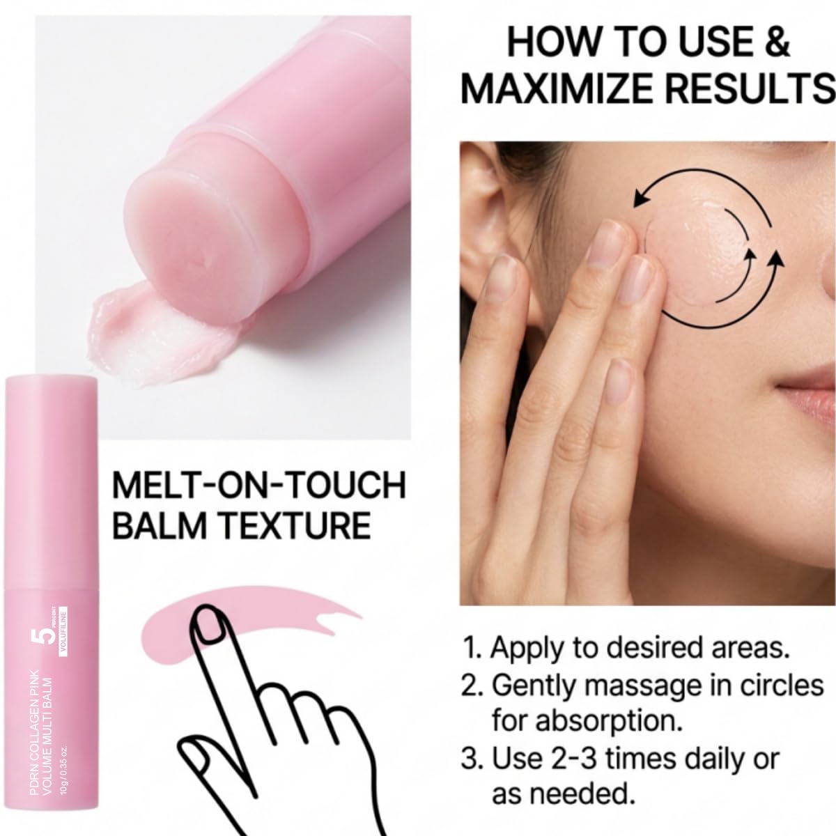 UNME SOULMA lip application showing softer, hydrated lip appearance