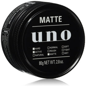UNO jar front packaging showing product name and matte finish benefit