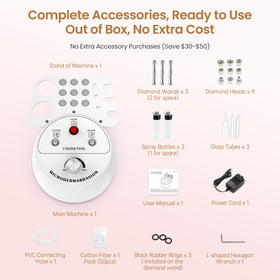 UNOISETION lifestyle bathroom setup showing easy home treatment routine