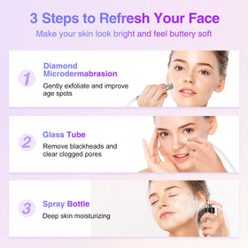 UNOISETION stainless steel wands close-up for precise reach and improved jawline cleaning