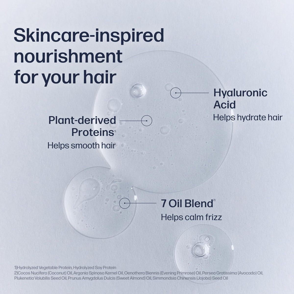 UNOVE applying oil to mid-lengths on damp hair for frizz reduction