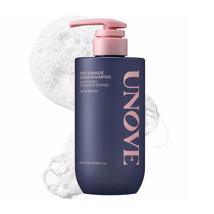 UNOVE front bottle showing label and product benefits