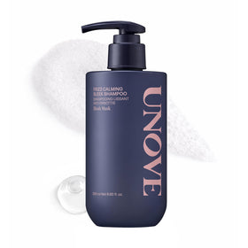 UNOVE front packaging showing sleek shampoo bottle and clean label for quick recognition