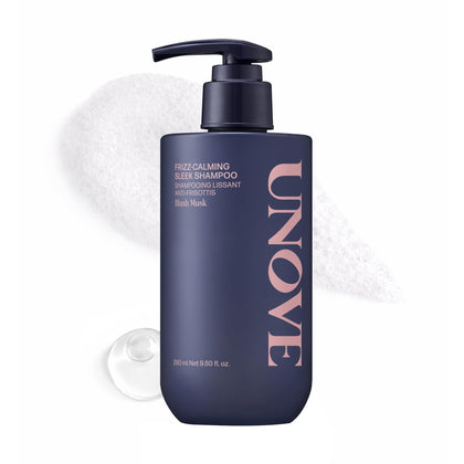 UNOVE front packaging showing sleek shampoo bottle and clean label for quick recognition