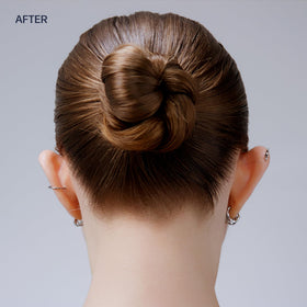 UNOVE glossy finish detail on hair strand showing natural-looking shine and smoother appearance