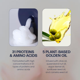 UNOVE used during blow-drying to protect hair from thermal damage