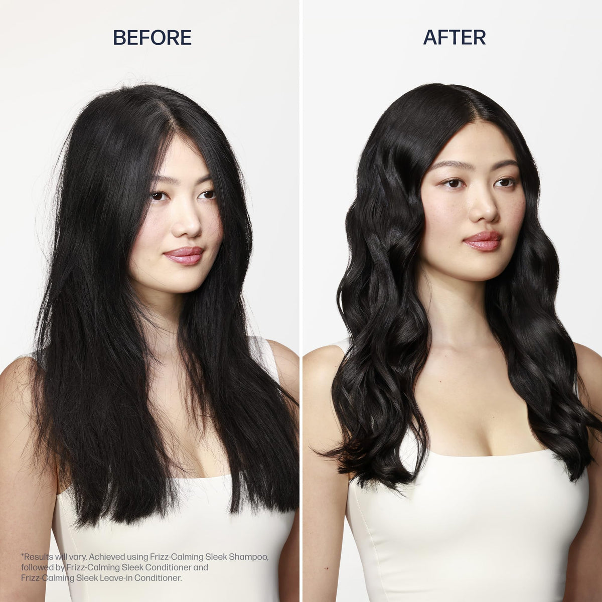 UNOVE dispensing conditioner from pump demonstrating easy application