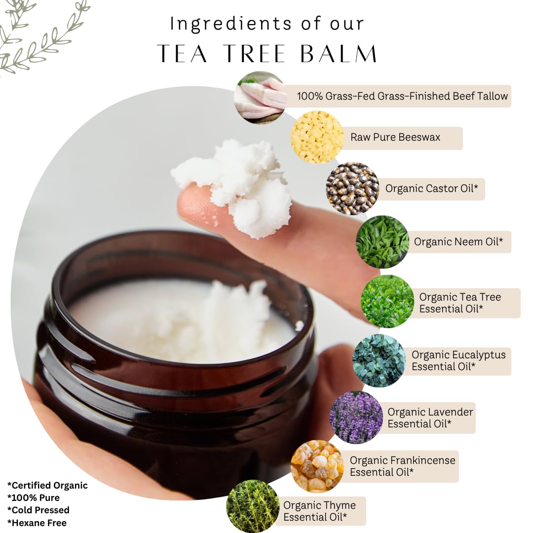 Untamed Organics applied to heel demonstrating deep moisture for rough feet
