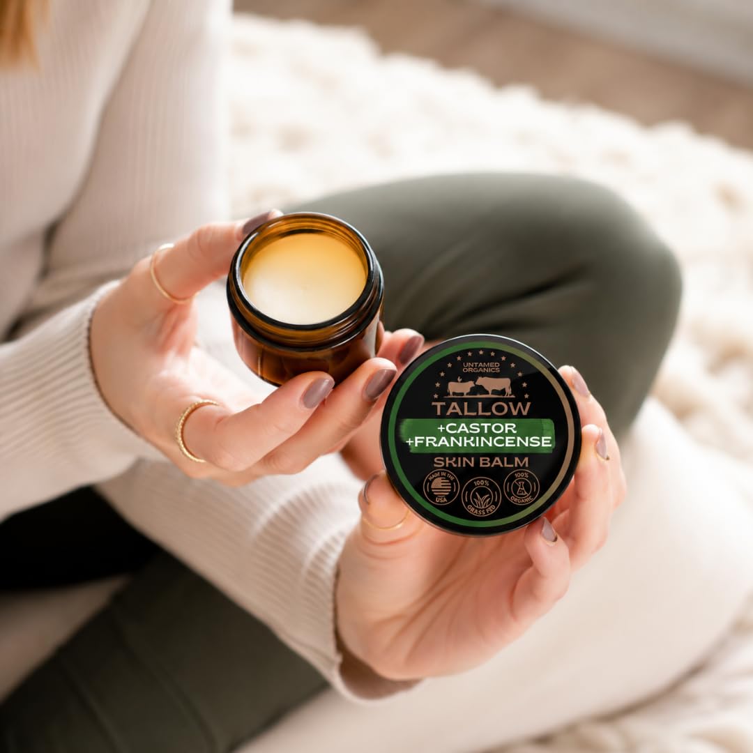Untamed Organics application on hand demonstrating small-amount coverage benefit