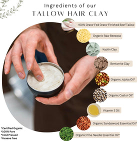 Untamed Organics open jar close-up showing natural clay texture and spreadability