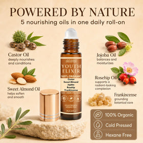 Untamed Organics roller ball close-up demonstrating smooth mess-free application benefit