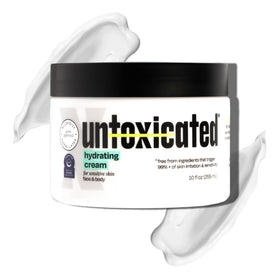 Untoxicated front packaging showing clean design and gentle formula benefits