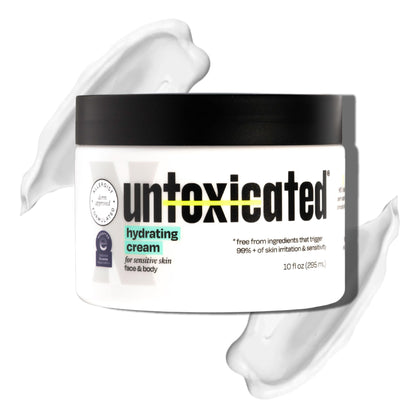 Untoxicated front packaging showing clean design and gentle formula benefits