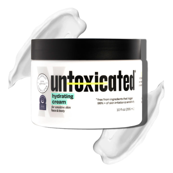 Untoxicated front packaging showing clean design and gentle formula benefits