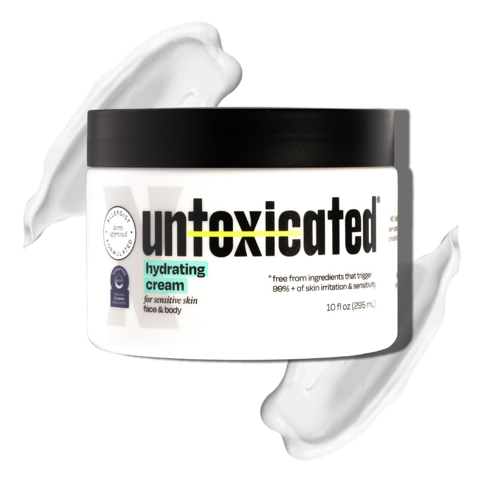 Untoxicated front packaging showing clean design and gentle formula benefits