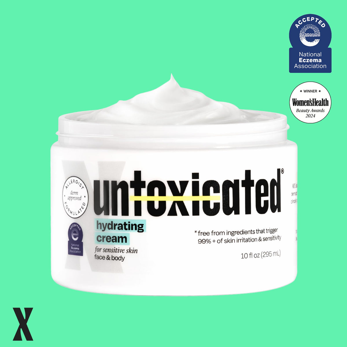Close-up of Untoxicated ingredient label emphasizing minimal-ingredient transparency