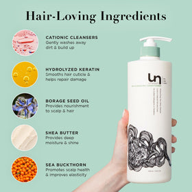 unwash hands applying product illustrating gentle massage and slip