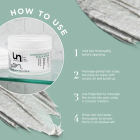 unwash jar in palm to show 8.82 oz scale for sizing benefit