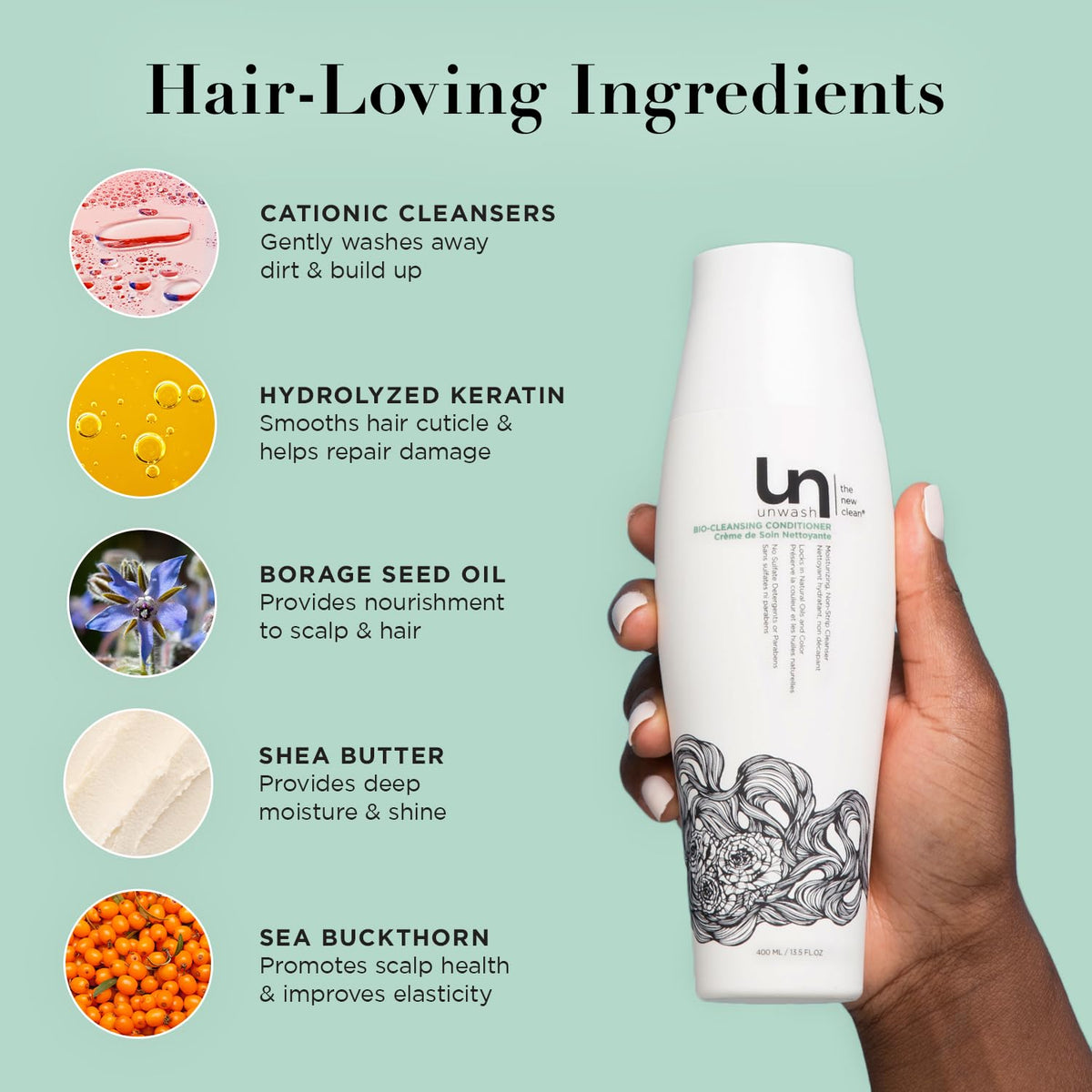 unwash shea butter ingredient close-up showing moisturizing benefit