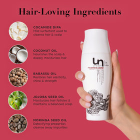 unwash moringa seed oil drop illustrating nourishing moisture support