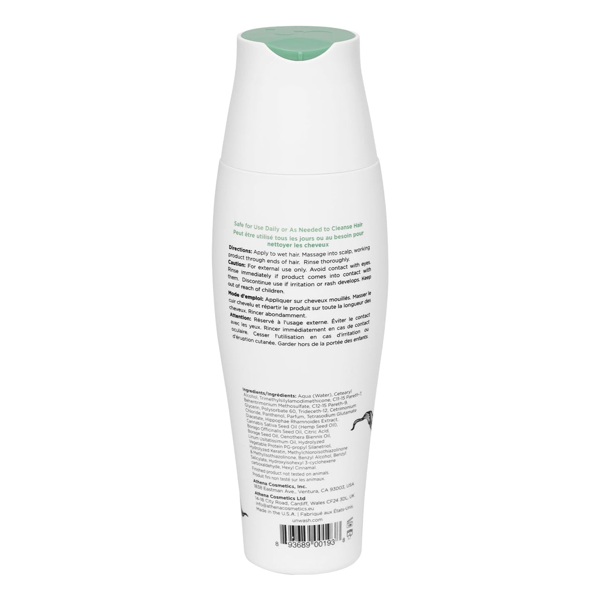 unwash used on curly hair in lifestyle setting showing enhanced bounce benefit