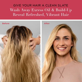 unwash foam lather on hair demonstrating gentle cleansing action