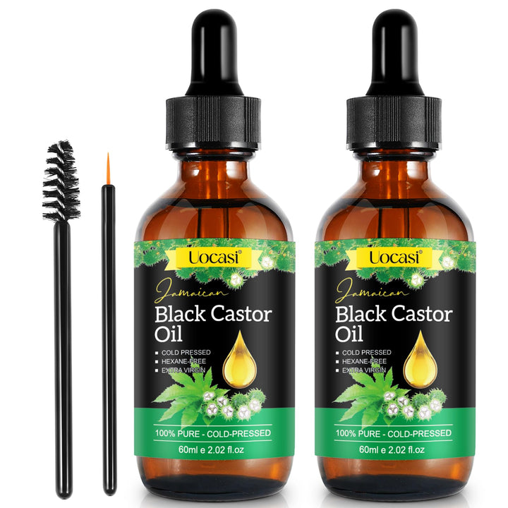 Uocasi front packaging showing two glass bottles and organic label benefit