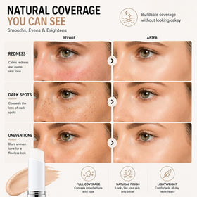 UOIULC cream stick held in hand to show scale, compact for handbag
