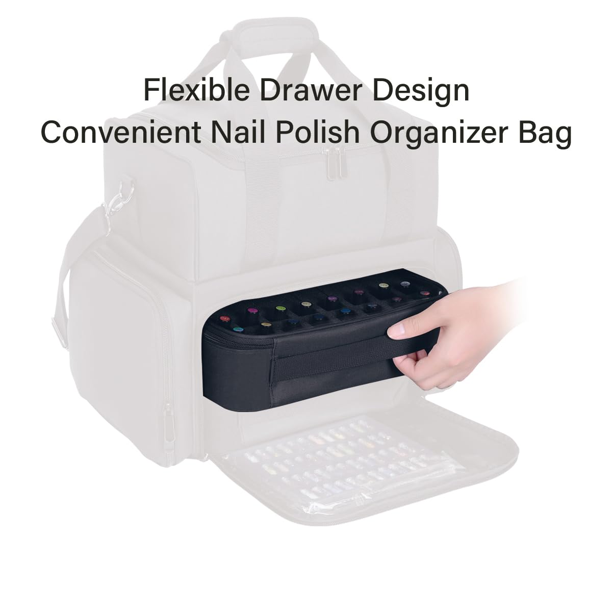 UOZL reinforced handle and zipper detail for secure carrying and durability