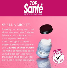 UpCircle creamy shampoo texture close-up showing rich consistency for concentrated use